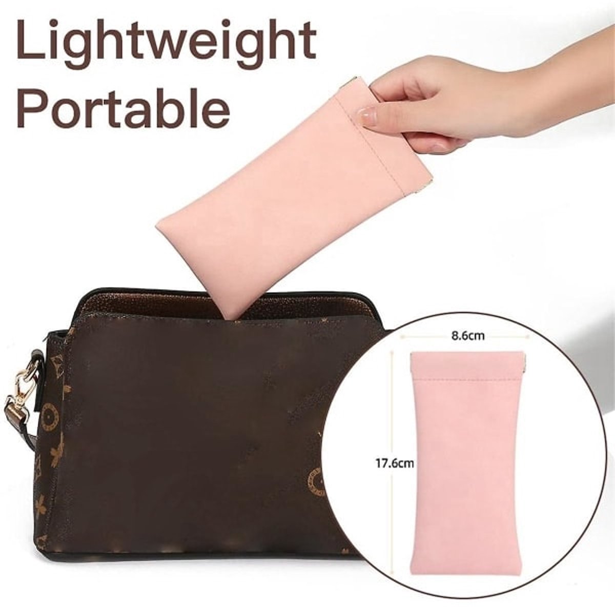 Glasses Cases - Unisex - PU Soft Case - Wallet Style - Portable 4-Pack V1188-ZXY-10139