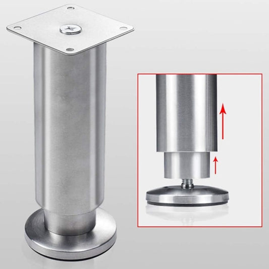 Adjustable Cabinet Legs - 4 Adjustable Furniture Legs Made of Stainless Steel (Silver) (3.8cm) V1188-ZXY-10141