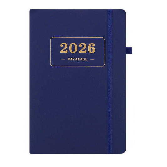 2026 Daily Planner - 2026 Adult Agenda - 1 Day on 1 Page - 365 Day Planner & Notebook - 14.0*20.8cm - Blue V1188-ZXY-10143