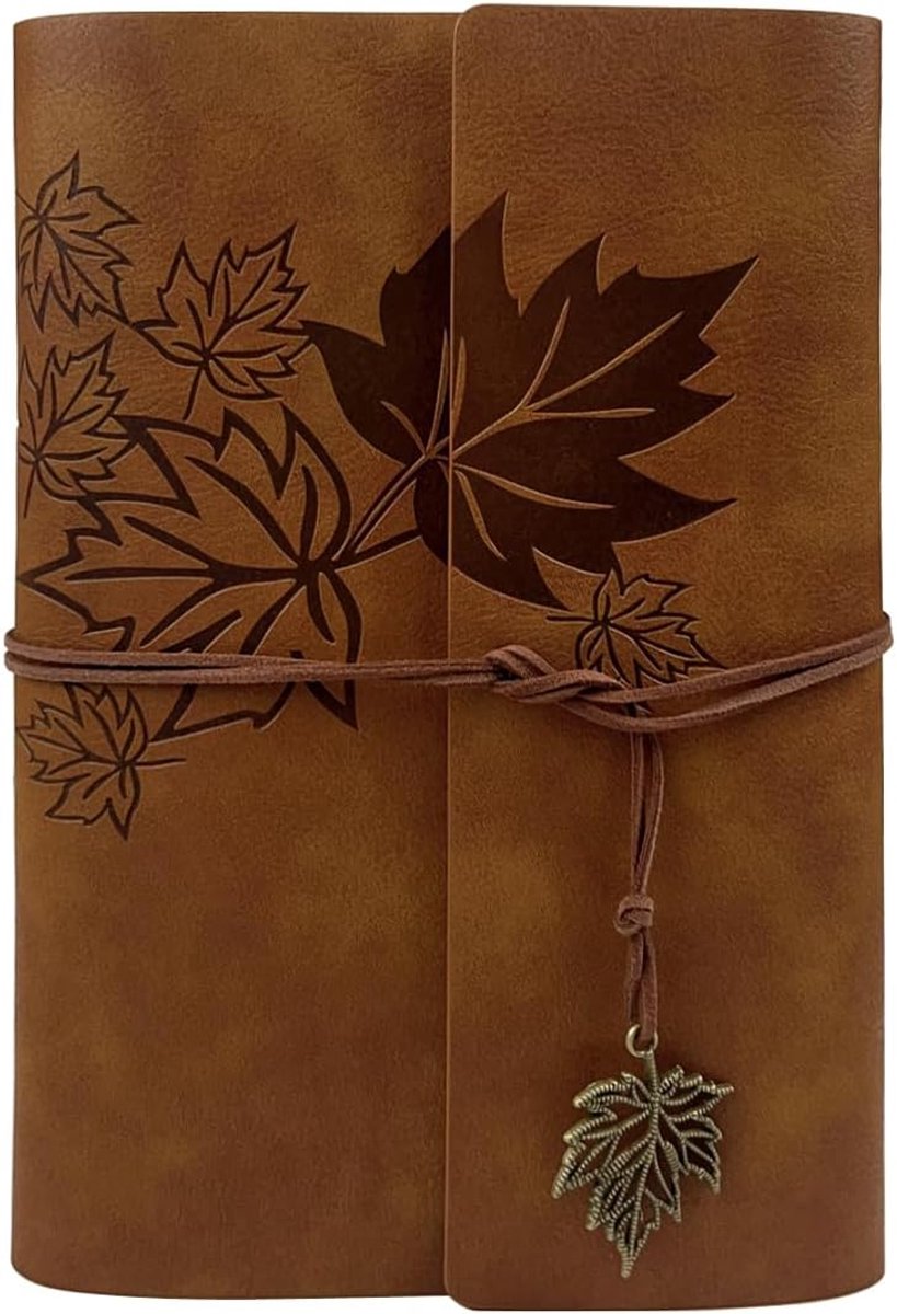 Notebook - Unisex Journal - Leather Sketchbook - Classic Spiral Binding - Travel Journal - Includes Unprinted V1188-ZXY-10153