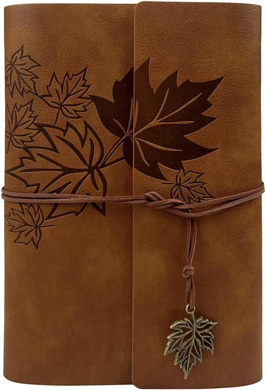 Notebook - Unisex Journal - Leather Sketchbook - Classic Spiral Binding - Travel Journal - Includes Unprinted V1188-ZXY-10153