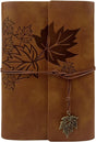 Notebook - Unisex Journal - Leather Sketchbook - Classic Spiral Binding - Travel Journal - Includes Unprinted V1188-ZXY-10153