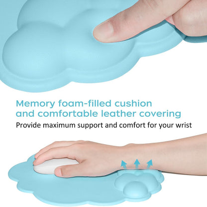 Mouse Pad - Mouse Pad with Wrist Rest - Ergonomic Mouse Pad - Mouse Pad with Leather Surface, Suitable for V1188-ZXY-10158