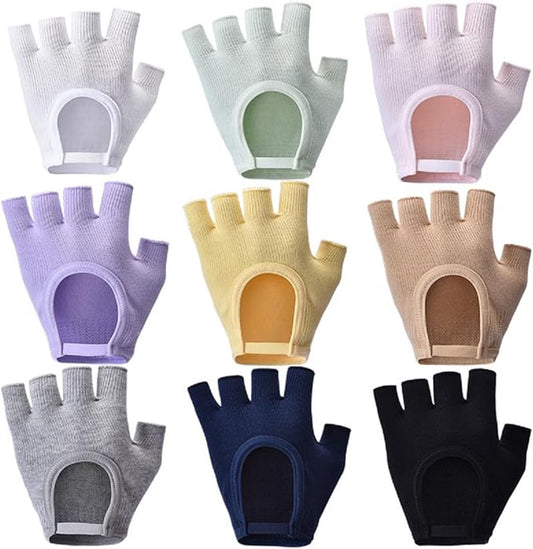 Gloves - Sports Gloves - Yoga Gloves - Fingerless Gloves - Non-slip Gloves - Unisex - Suitable for Gym and V1188-ZXY-10164