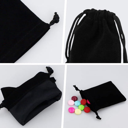 10-pack jewelry pouches - velvet - drawstring gift bags - drawstring bags - 9 cm x 7 cm V1188-ZXY-10177
