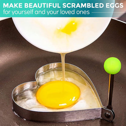Stainless Steel Egg Baking Mold - 5 Pieces - Egg Baking Mold - Kitchen Utensils - DIY Model Egg Baking Mold - V1188-ZXY-10185