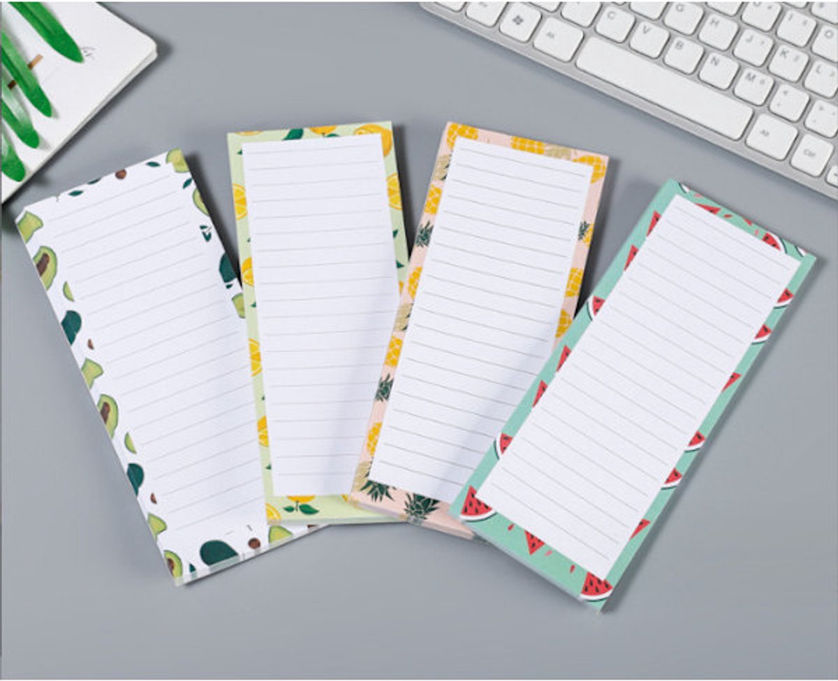 Sticky Notes - 4-pack - Magnetic Sticky Notes - Magnetic Message Board - Fridge Magnets - Removable Fridge V1188-ZXY-10190