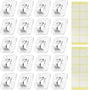 Hooks - Mini Light Clips | Self-Adhesive Lighting Hooks - Cable Holder Organizer - Set of 20 Hooks incl. V1188-ZXY-10197