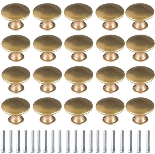 Cabinet Door Handles - Brass Door Handles - Antique Brass Handles - Cabinet Handles - 20 Items V1188-ZXY-10200