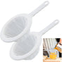 2-Piece Food Strainer - Mesh Sieve - Sieve Filter - Reusable Strainer - for Oil, Coffee, Tea, Juice, Wine V1188-ZXY-10203