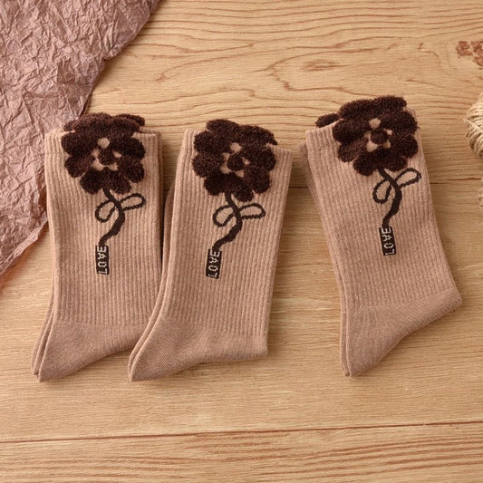 Socks 3-pack - House socks - fluffy socks - Casual socks - Indoor & Outdoor Wearable - Soft & Warm - socks V1188-ZXY-10207