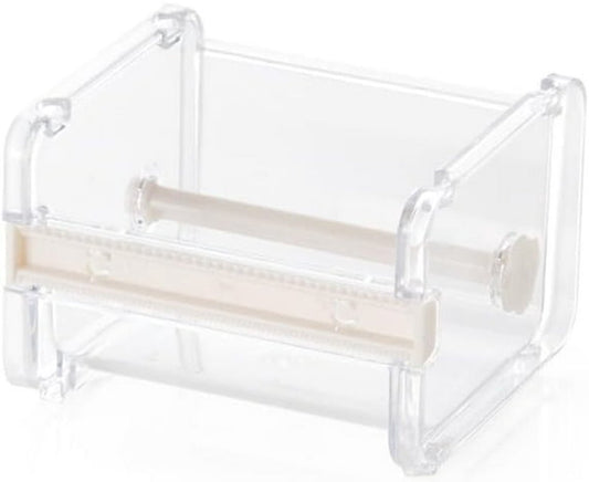 Transparent, visible packaging tape dispenser - holder for cutting tape - organizer, holder for desk and V1188-ZXY-10213