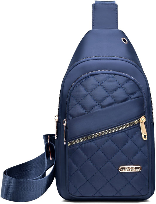 Unisex Shoulder Bag - 5 Storage Pockets & Cable Grommet - Women's Crossbody Bag - Men's Crossbody Bag - V1188-ZXY-10216