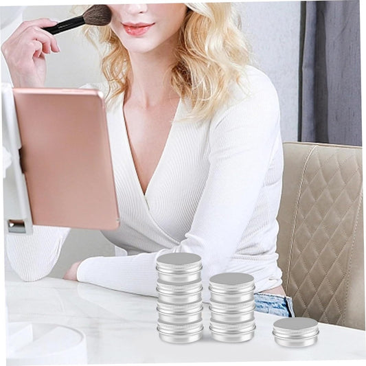 Small Tins with Lids - Pack of 20 - Dispensing Containers - 20ml Reusable Aluminum Tins and Refillable Small V1188-ZXY-10226