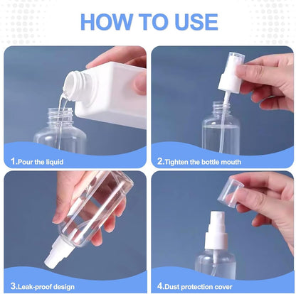 Spray Bottles (4-pack) - Refillable Plastic Spray Bottles - 50ml Spray Bottles - Empty Aerosol Cans - For V1188-ZXY-10231