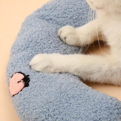 Pet Cushion - Soft Plush Pet Cushion - Cute Patterned Pet Mat - Comfortable Neck Support - Suitable for Cats V1188-ZXY-10232