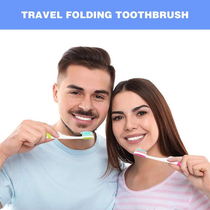 4-pack toothbrushes - Travel toothbrushes - Foldable toothbrushes - Foldable travel toothbrushes - Portable V1188-ZXY-10236
