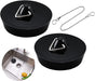 2-Pack Drain Plug - Sink Plug - Bath Plug for Home - Universal Plug Set - Diameter 42-45 mm - For Sinks - V1188-ZXY-10243