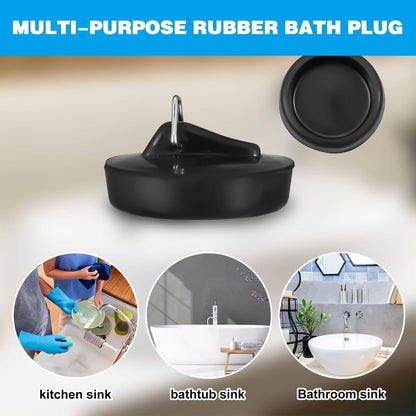 2-Pack Drain Plug - Sink Plug - Bath Plug for Home - Universal Plug Set - Diameter 42-45 mm - For Sinks - V1188-ZXY-10243
