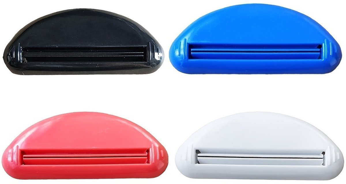 4-pack - Toothpaste tube squeezer - Dispenser - Toothpaste roller holder - Essential gadget for lazy people V1188-ZXY-10248