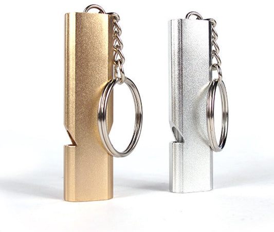 Whistles - Emergency Survival Whistles - Set of 2 - Extra Loud Aluminum Whistles for Outdoor Use - Slim V1188-ZXY-10249
