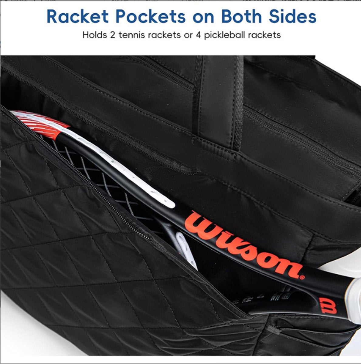 Backpack - Tennis bag - Handbag - Sports bag - Waterproof racket bag - Suitable for multiple rackets with V1188-ZXY-10266