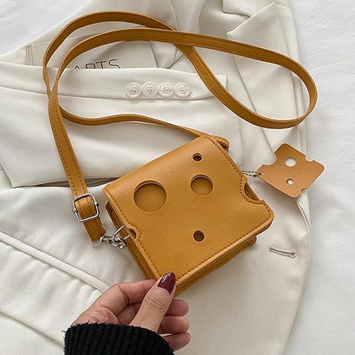 Storage Bag - Shoulder Bag - Mini Shoulder Bag - Cheese-shaped - Women's Fashion Bag (Square) V1188-ZXY-10267