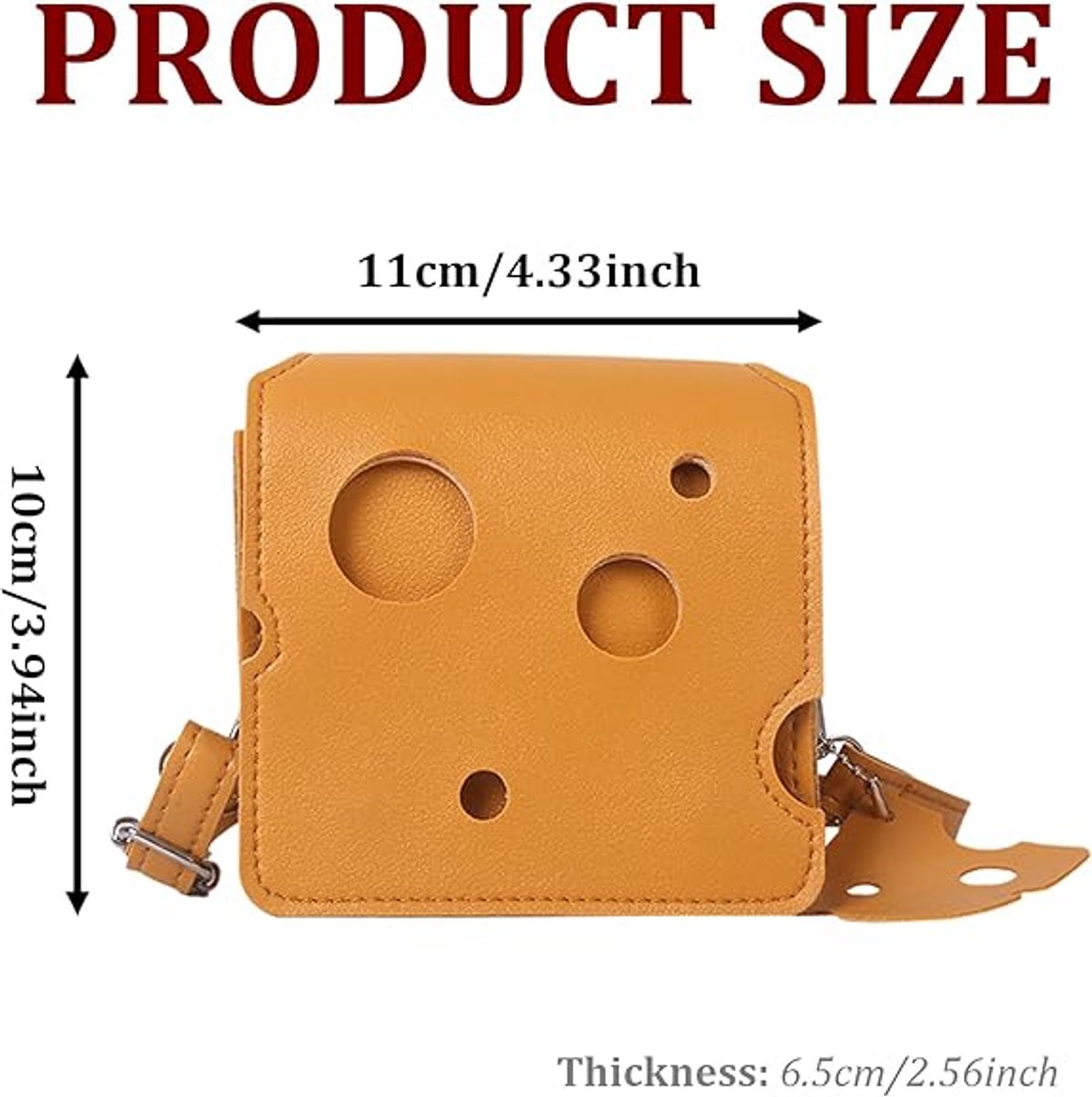 Storage Bag - Shoulder Bag - Mini Shoulder Bag - Cheese-shaped - Women's Fashion Bag (Square) V1188-ZXY-10267