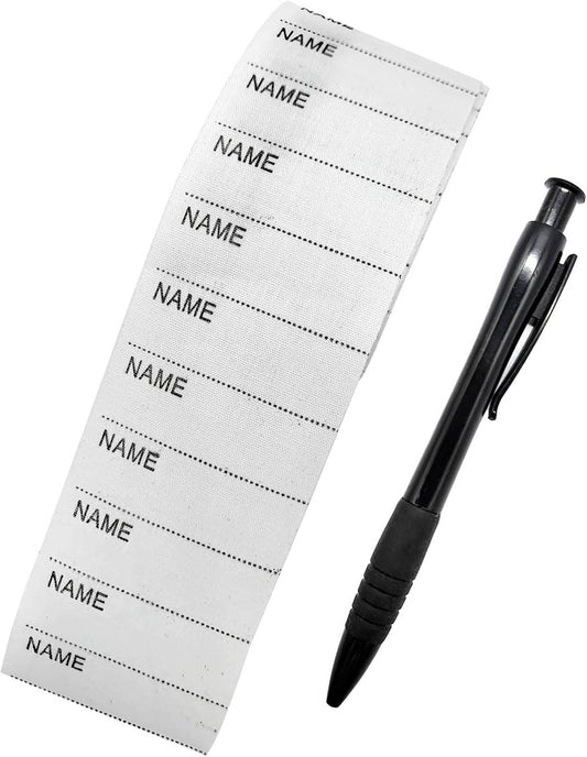 200 pcs iron-on name labels with pen - washable labels - woven labels for clothing, school uniforms, bags, V1188-ZXY-10268