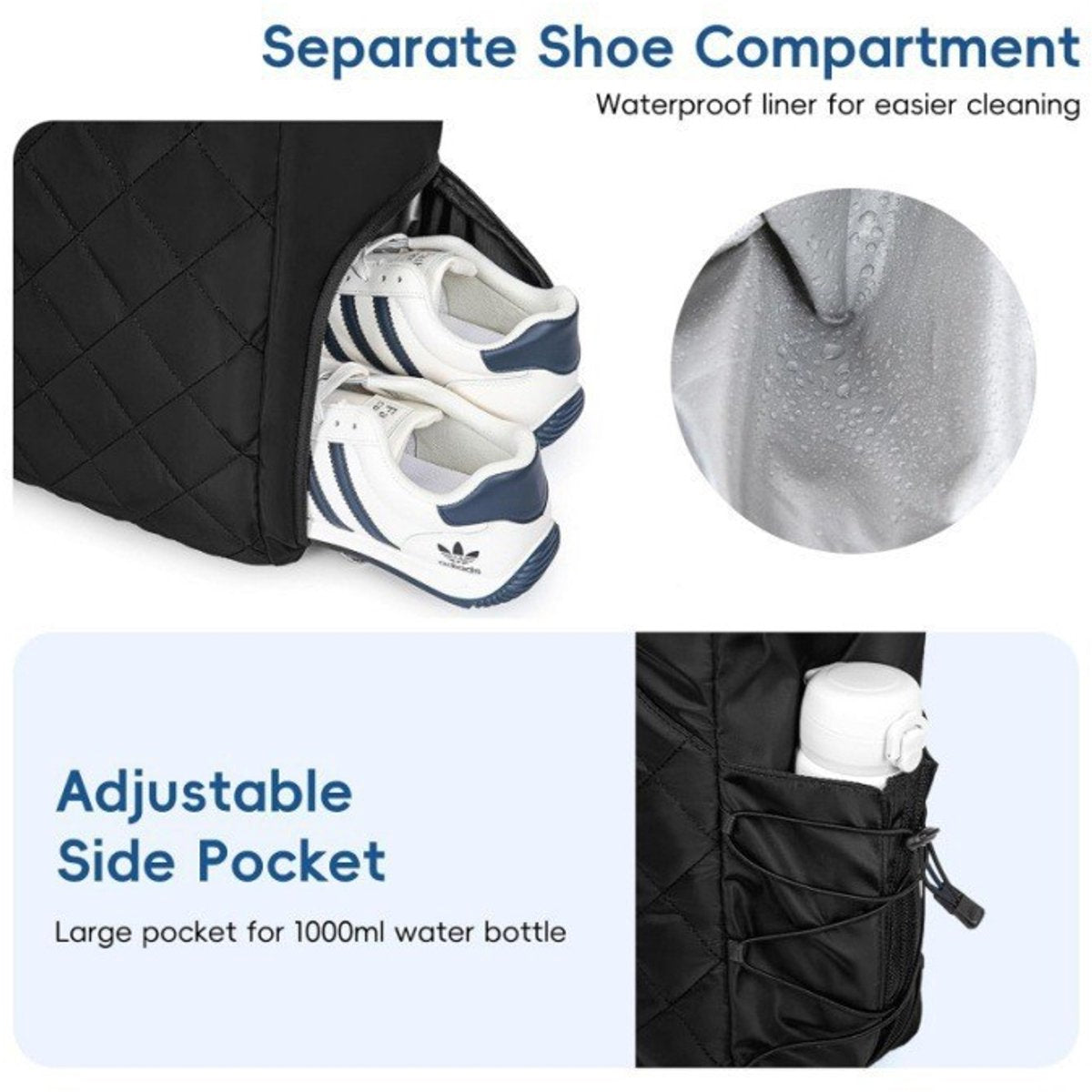 Backpack - Tennis Bag - Handbag - Sports Bag - Waterproof Racket Bag - Suitable for multiple rackets with V1188-ZXY-10270