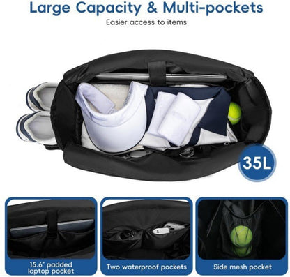 Backpack - Tennis Bag - Handbag - Sports Bag - Waterproof Racket Bag - Suitable for multiple rackets with V1188-ZXY-10270