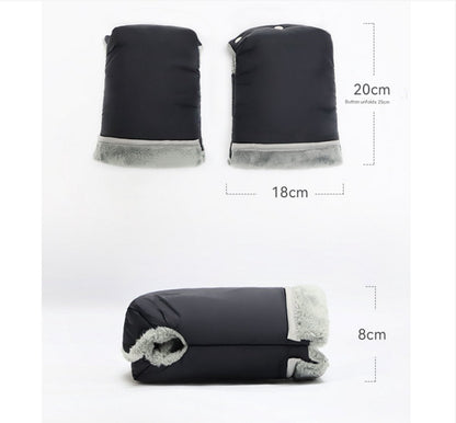 Warm gloves for strollers - water-repellent gloves for winter and snowy days - cold-resistant gloves for V1188-ZXY-10273