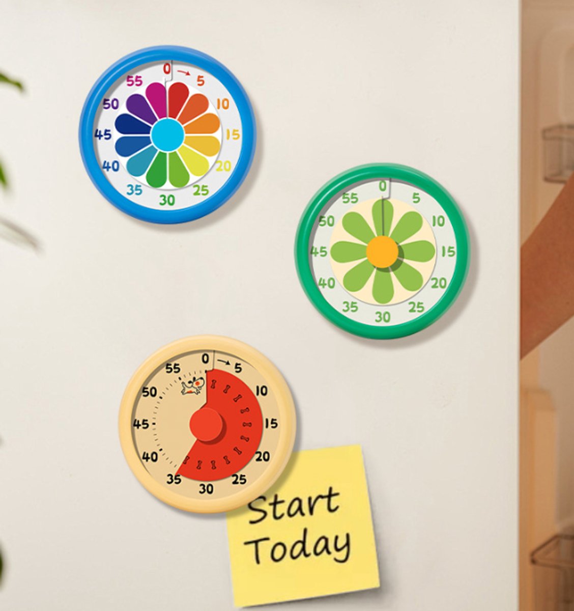 Kitchen Timer - Kitchen Timer - Timer - Digital Kitchen Timer - Child-Friendly Visual Mechanical Timer - V1188-ZXY-10285