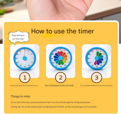 Kitchen Timer - Kitchen Timer - Timer - Digital Kitchen Timer - Child-Friendly Visual Mechanical Timer - V1188-ZXY-10285
