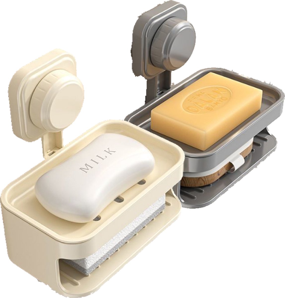 Soapbox - suction cup household high-end drain soap rack - soapbox - bathroom - toilet - wall-mounted - V1188-ZXY-10292