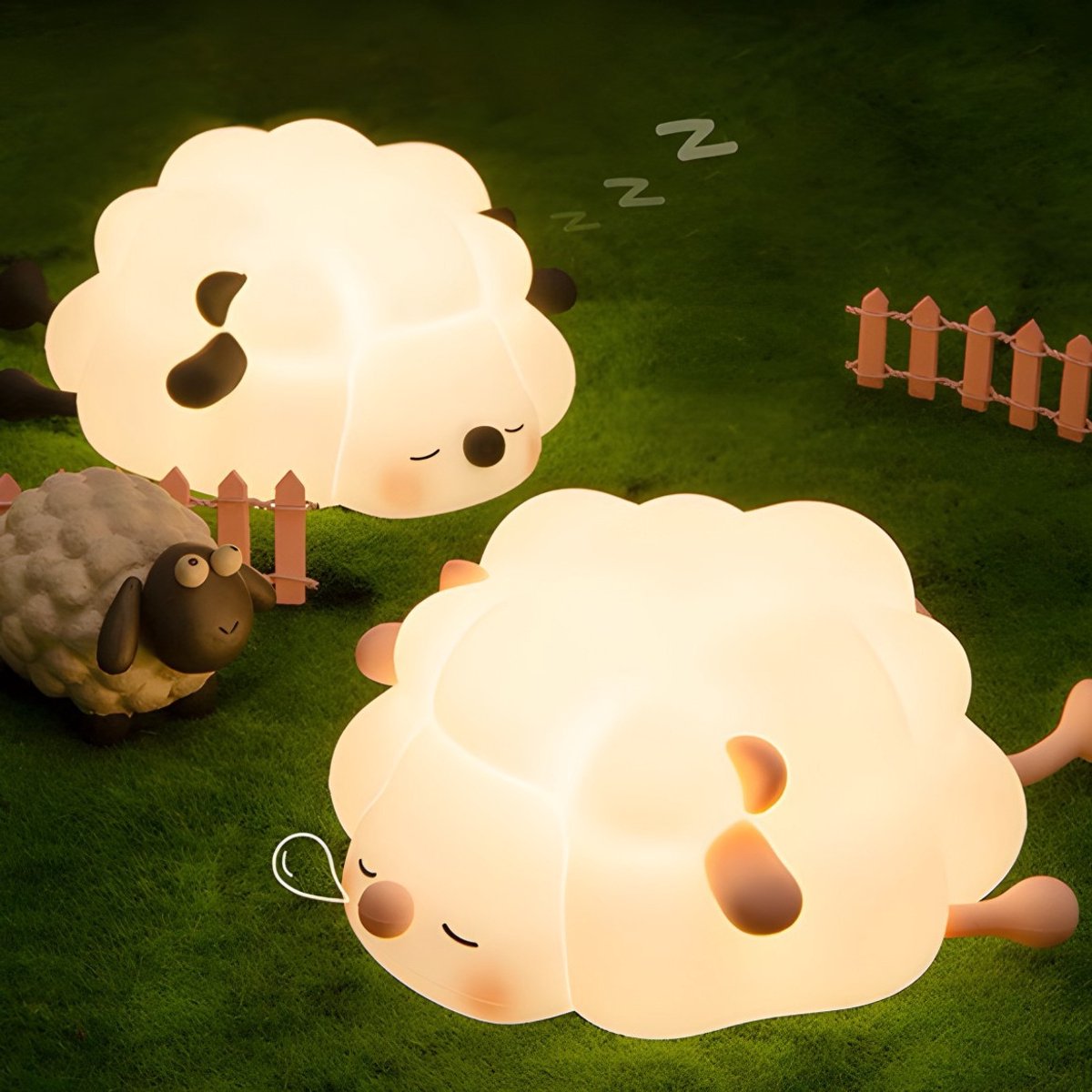 Night Light for Children - Night Light for Babies - Night Light for the Nursery - Chitchat Light - Sheep V1188-ZXY-10304