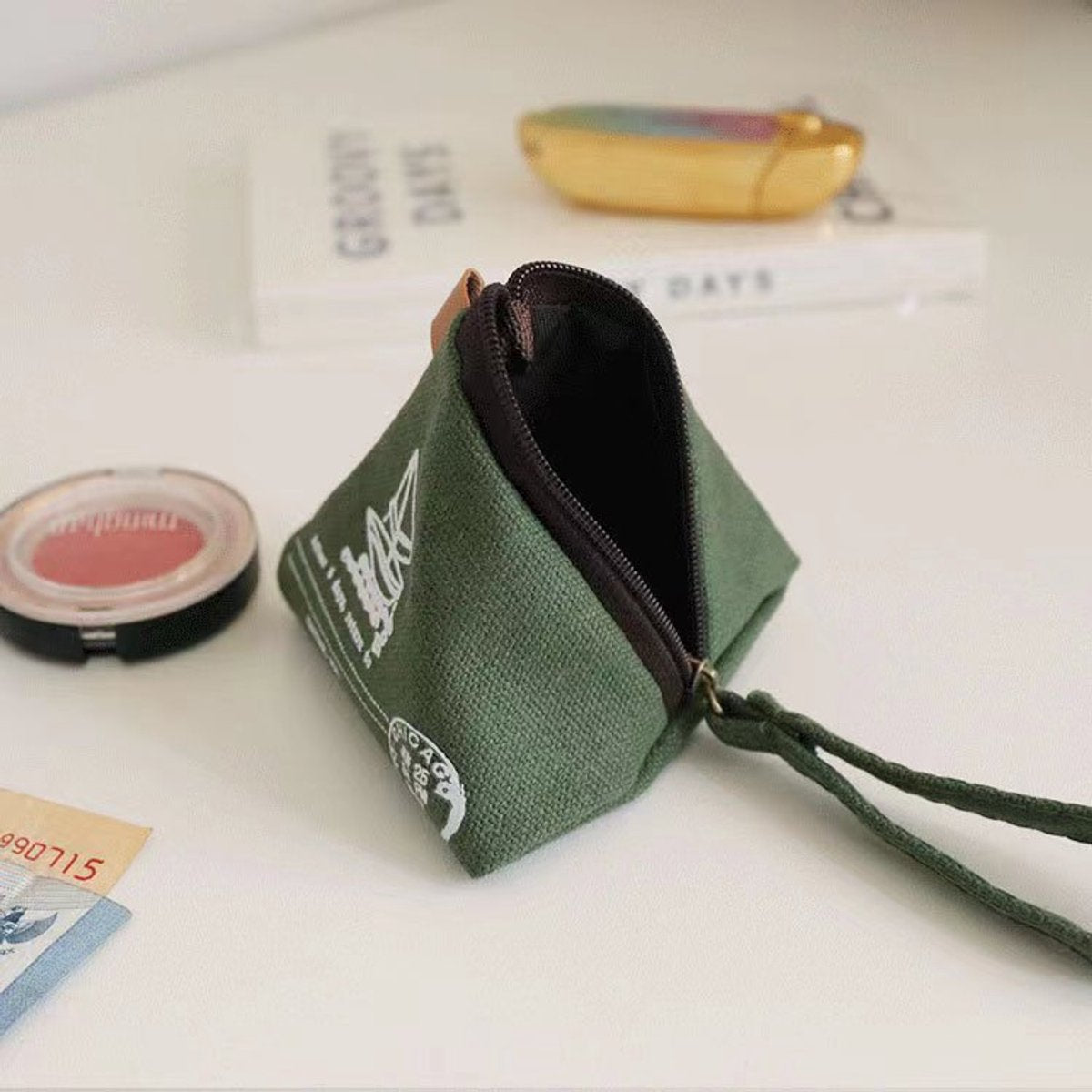 Creative Vintage Wallet - Cute - Mini Canvas Bag - Wallet - Storage - Keychain - Pack of 2 V1188-ZXY-10306