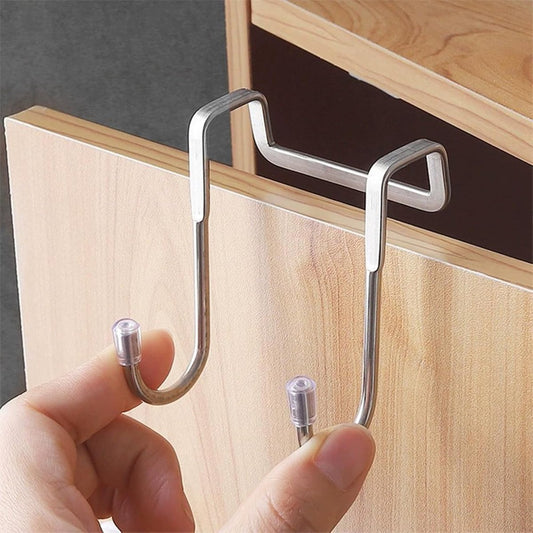 3-pack - Stainless steel - S-hooks - Clothes hangers with double hooks - Suitable for kitchens, bathrooms, V1188-ZXY-10308