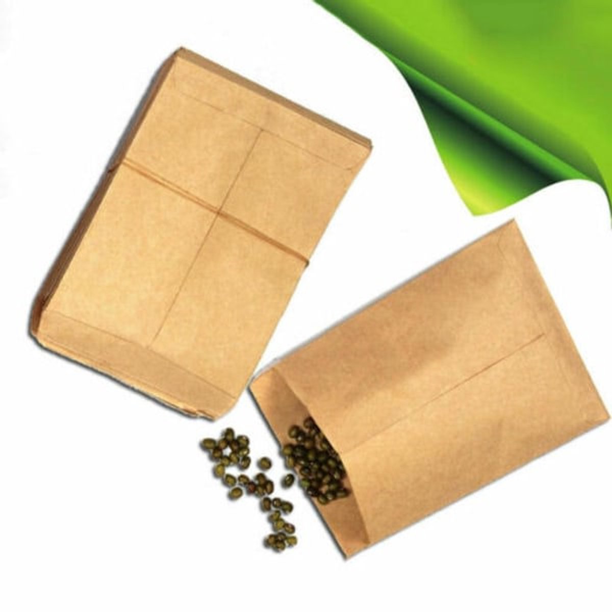 Seed Bags - 100 vintage kraft paper seed bags V1188-ZXY-10309