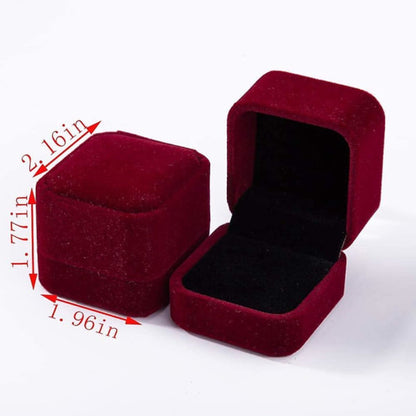 Ring Box - Earring Box - Earrings - Gift Box - Jewelry - 2-Pack Velvet V1188-ZXY-10311