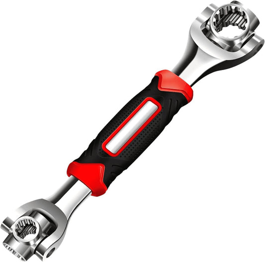52-in-1 Socket Wrench - Adjustable Wrench - Universal Stainless Steel Wrench - Multifunctional Wrench - With V1188-ZXY-10313