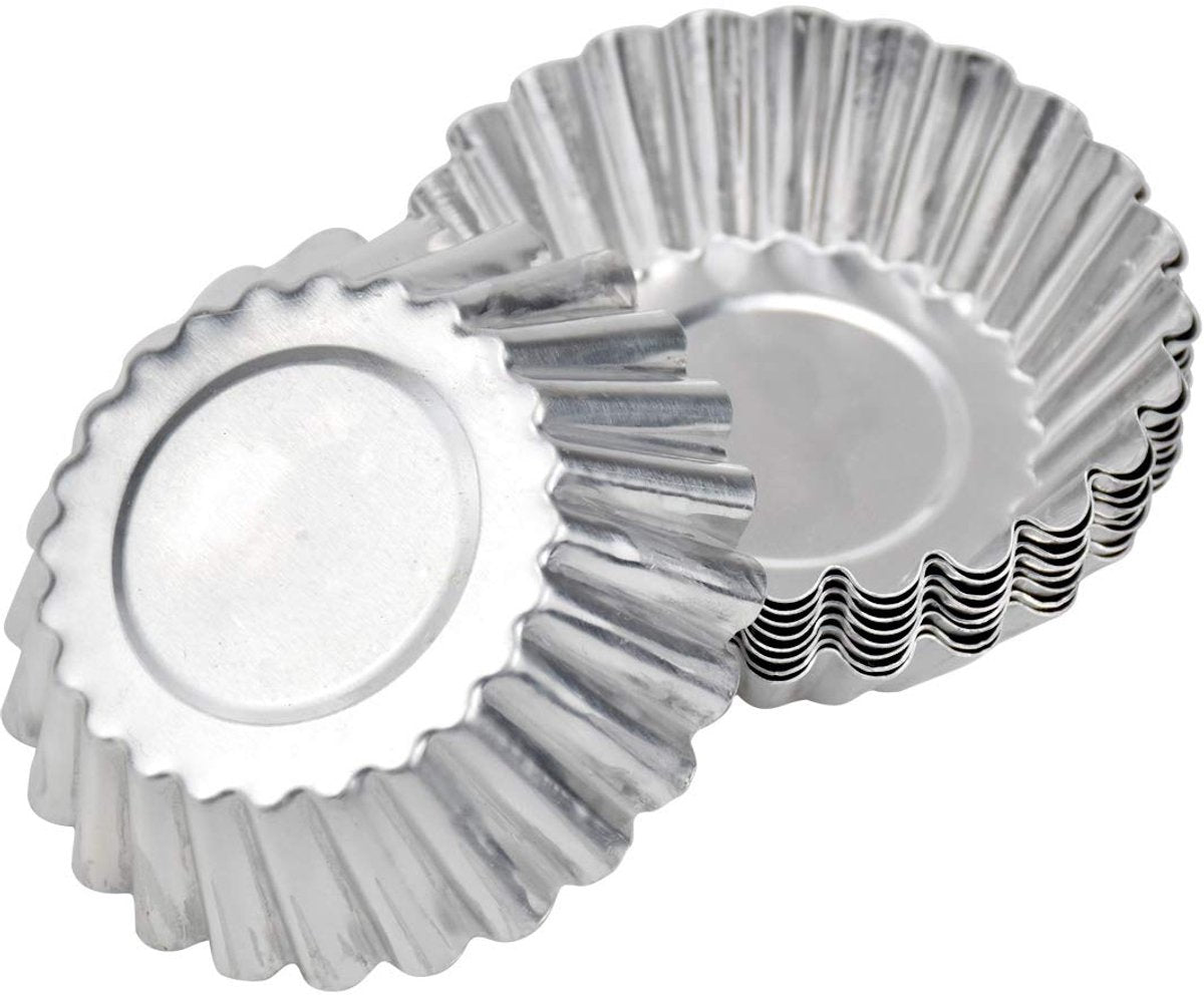 30-Piece Egg Pie Molds - Steel Baking Molds - Muffin Molds - Cupcake Molds - Pudding Molds - Desserts - Ice V1188-ZXY-10314