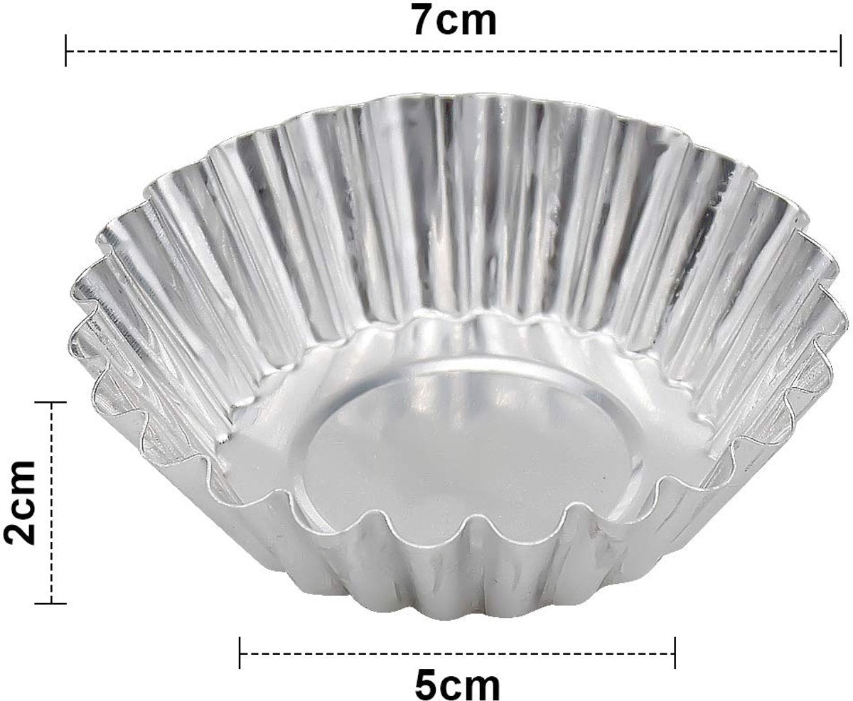 30-Piece Egg Pie Molds - Steel Baking Molds - Muffin Molds - Cupcake Molds - Pudding Molds - Desserts - Ice V1188-ZXY-10314