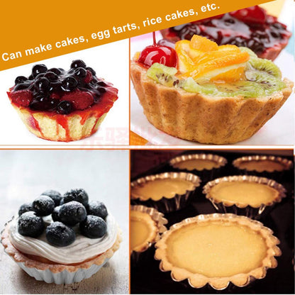30-Piece Egg Pie Molds - Steel Baking Molds - Muffin Molds - Cupcake Molds - Pudding Molds - Desserts - Ice V1188-ZXY-10314