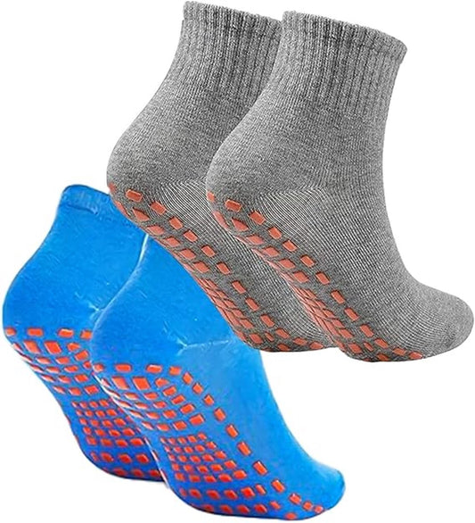Non-slip socks (2 pairs) - Yoga socks - Non-slip yoga socks for women - Non-slip sports socks for adults - V1188-ZXY-10322