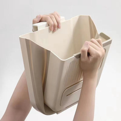 Waste Bin - Hanging Waste Bin - Foldable Waste Bin - Capacity: 7 Liters - Space-Saving Design - Suitable for V1188-ZXY-10324