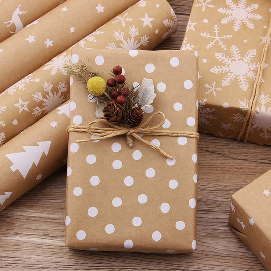 Gift Wrapping Paper - Wrapping Paper - 5 Rolls - Gift Wrapping Paper - DIY Gifts - Eco-Friendly Materials - V1188-ZXY-10327