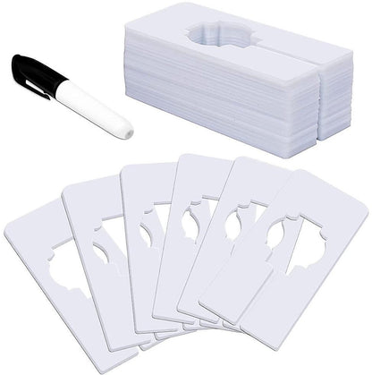Wardrobe dividers - for hanging clothes - rectangular clothes dividers on racks - white wardrobe 40 pieces V1188-ZXY-10350