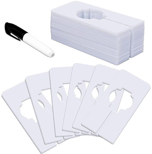 Wardrobe dividers - for hanging clothes - rectangular clothes dividers on racks - white wardrobe 40 pieces V1188-ZXY-10350