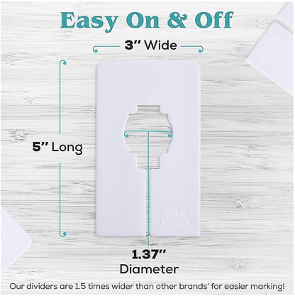 Wardrobe dividers - for hanging clothes - rectangular clothes dividers on racks - white wardrobe 40 pieces V1188-ZXY-10350